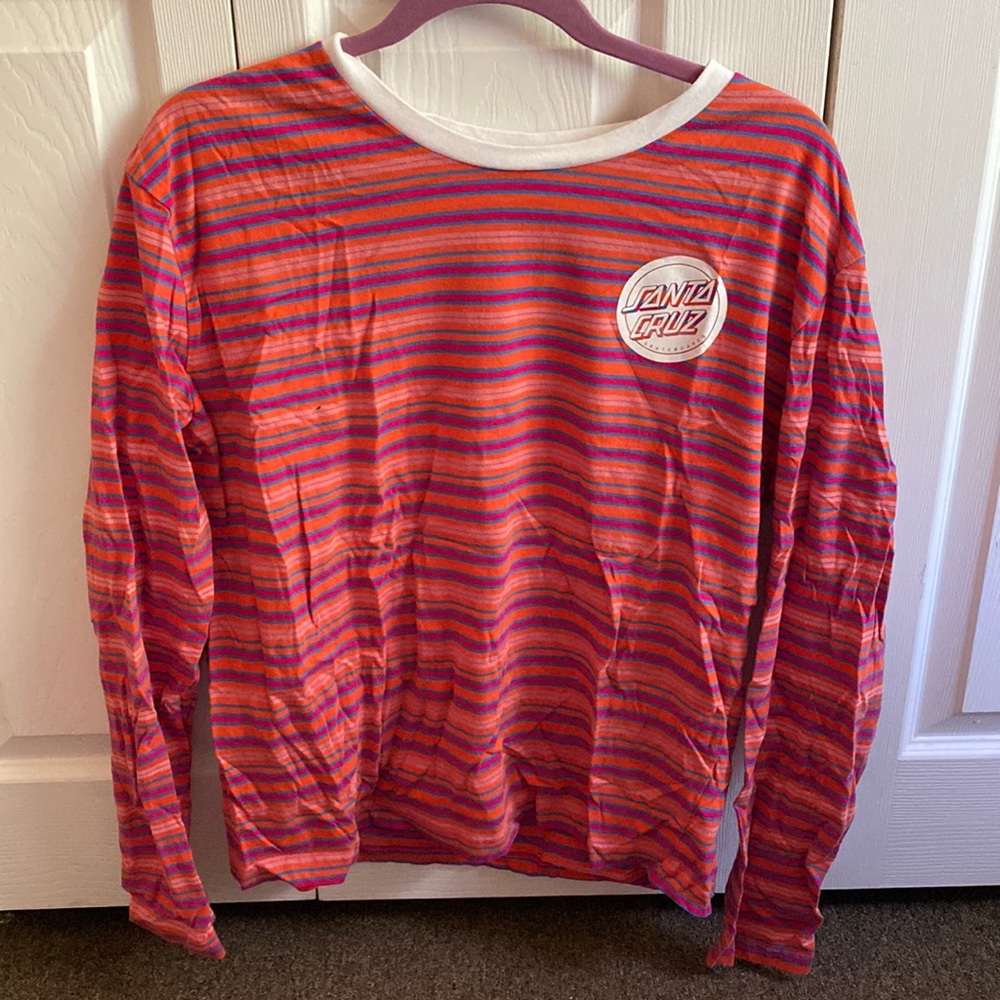 A striped long sleeve